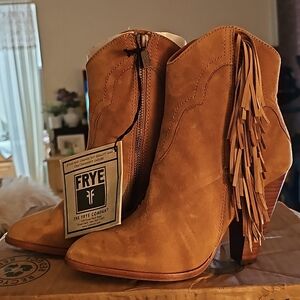 Frye Suede Fring Bootie